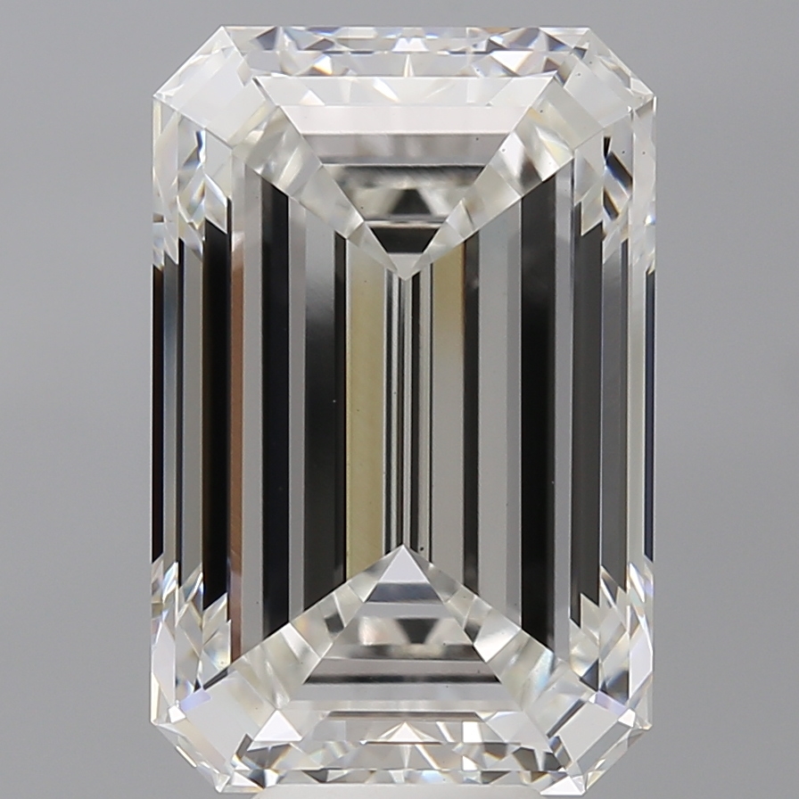 Emerald cut 10.1ct F VS1