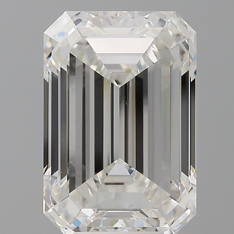 Emerald cut 8.55ct F VS1