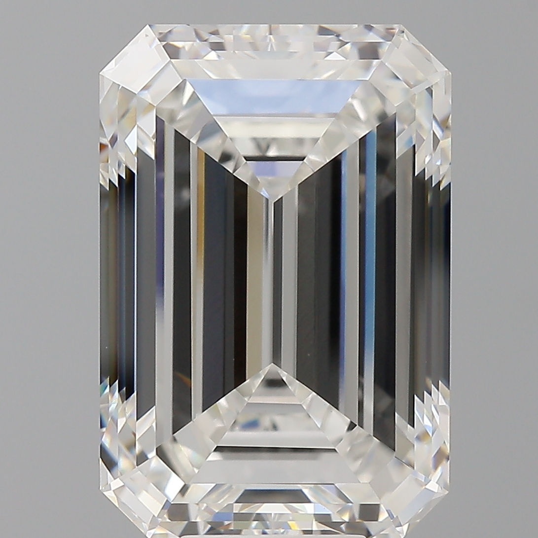 Emerald cut 12.1ct F VVS2
