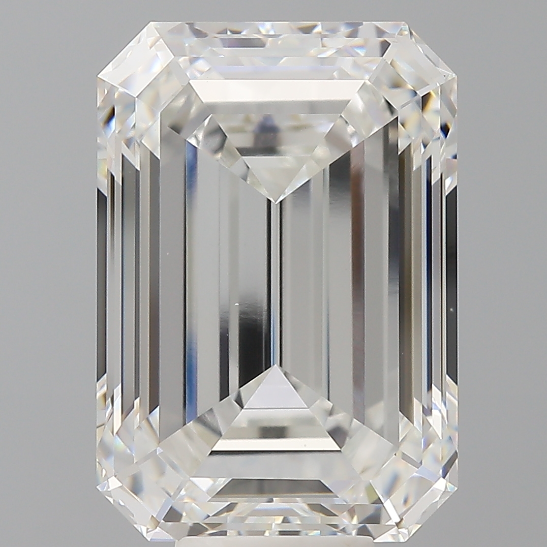 Emerald cut 11.6ct F VS1