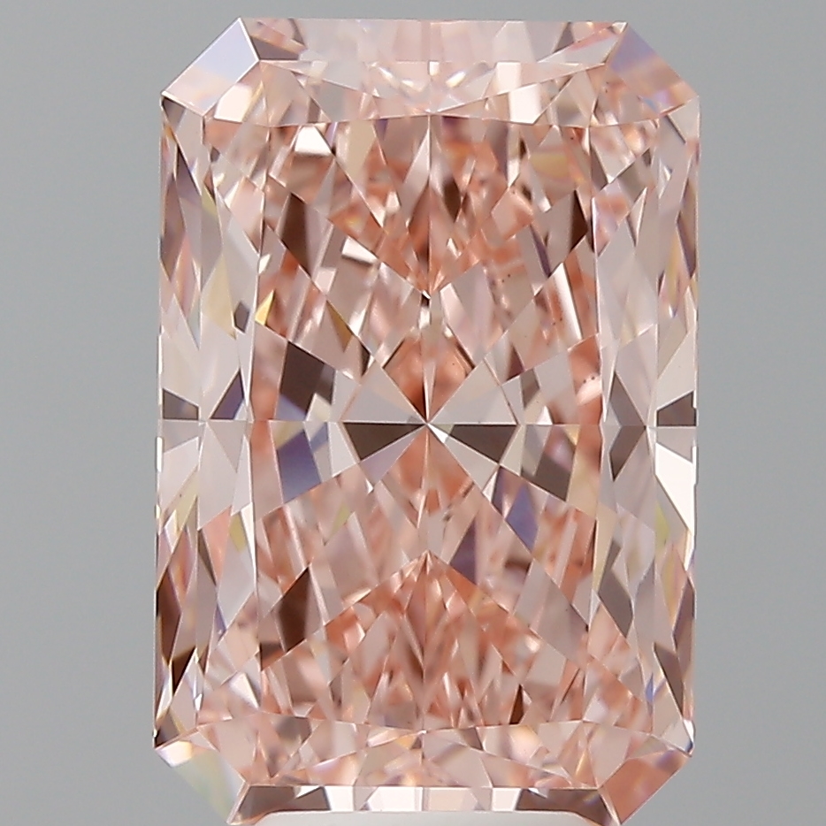 6.64 carat Radiant lab-grown diamond
