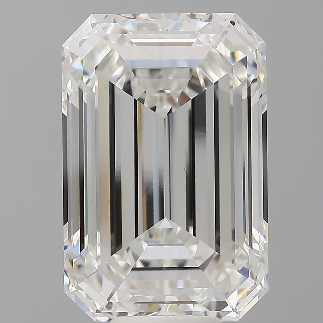 Emerald cut 12.1ct F VVS2
