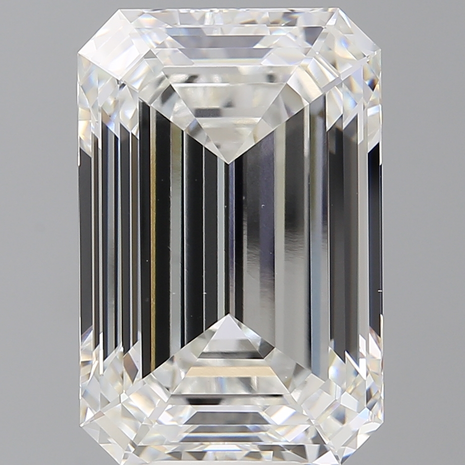 Emerald cut 12.1ct F VS1