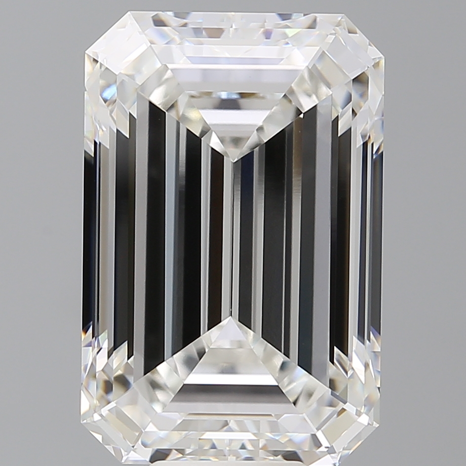 Emerald cut 12.1ct F VVS2