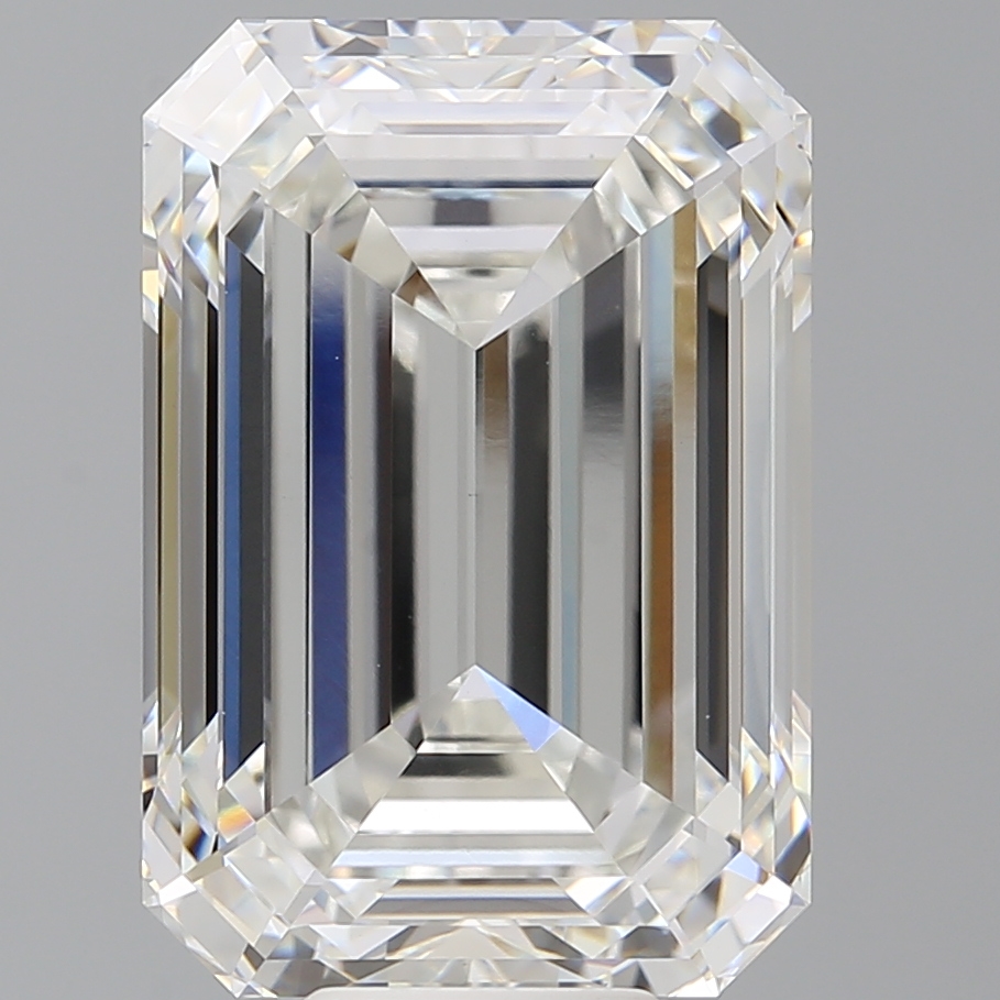 Emerald cut 12.1ct F VVS2