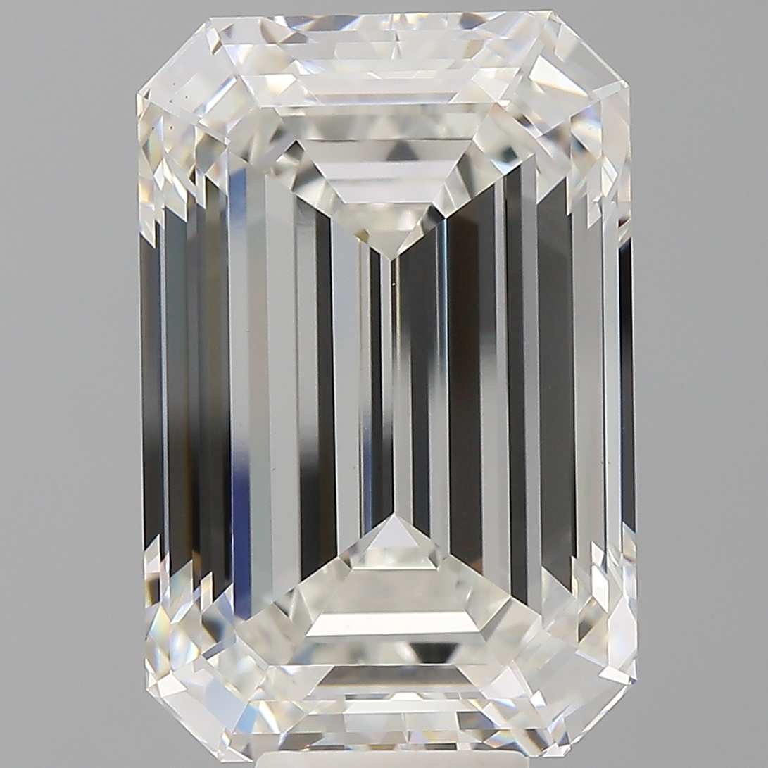 Emerald cut 12.1ct F VVS2