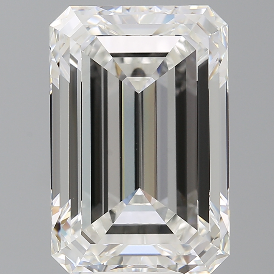 Emerald cut 12.1ct F VVS2