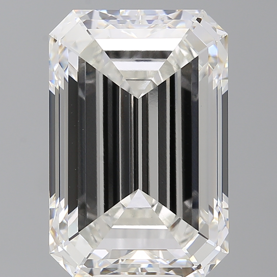 Emerald cut 12.6ct F VVS2