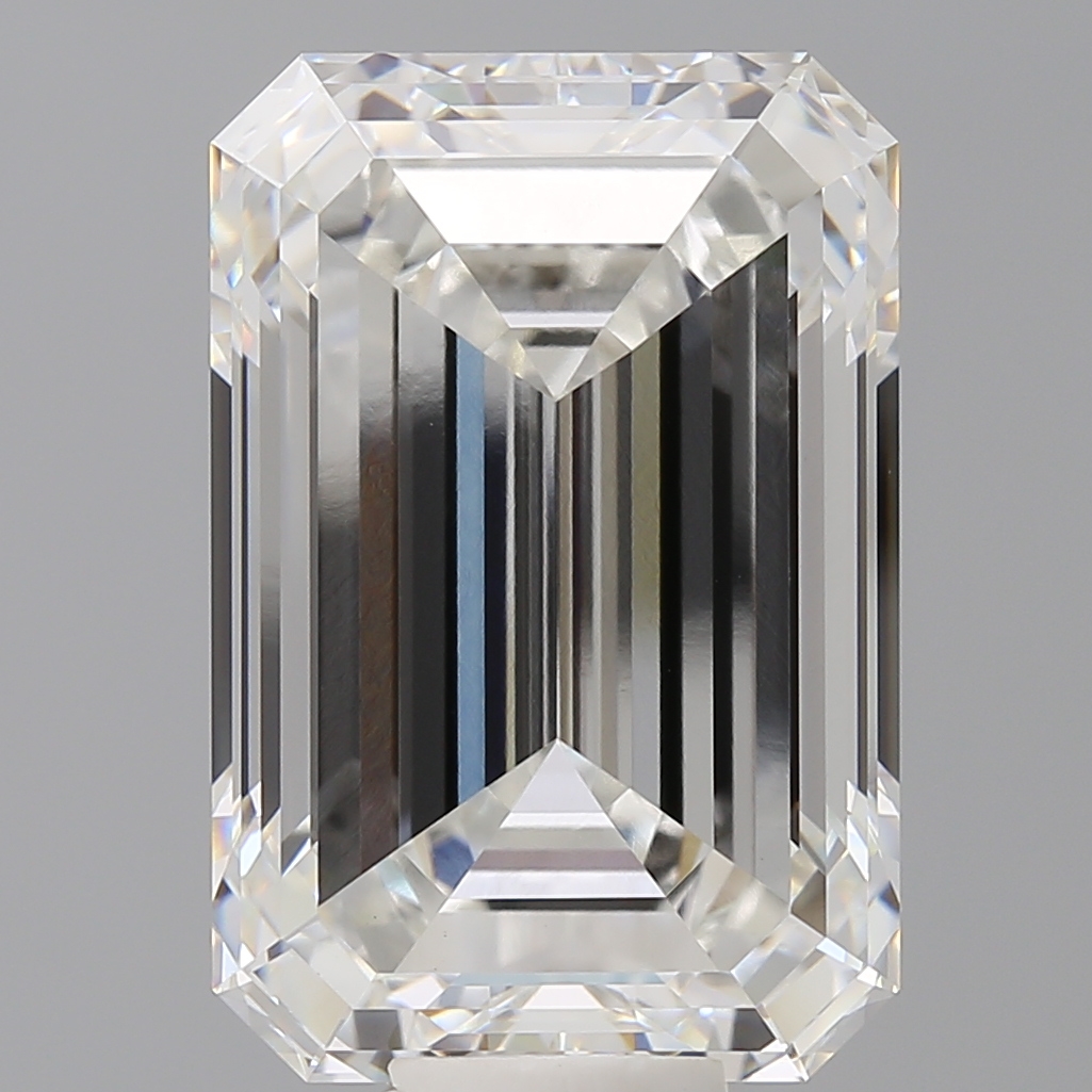 Emerald cut 14.6ct F VVS2