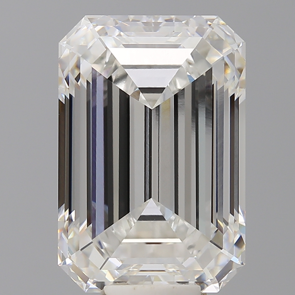 Emerald cut 12.1ct F VVS2