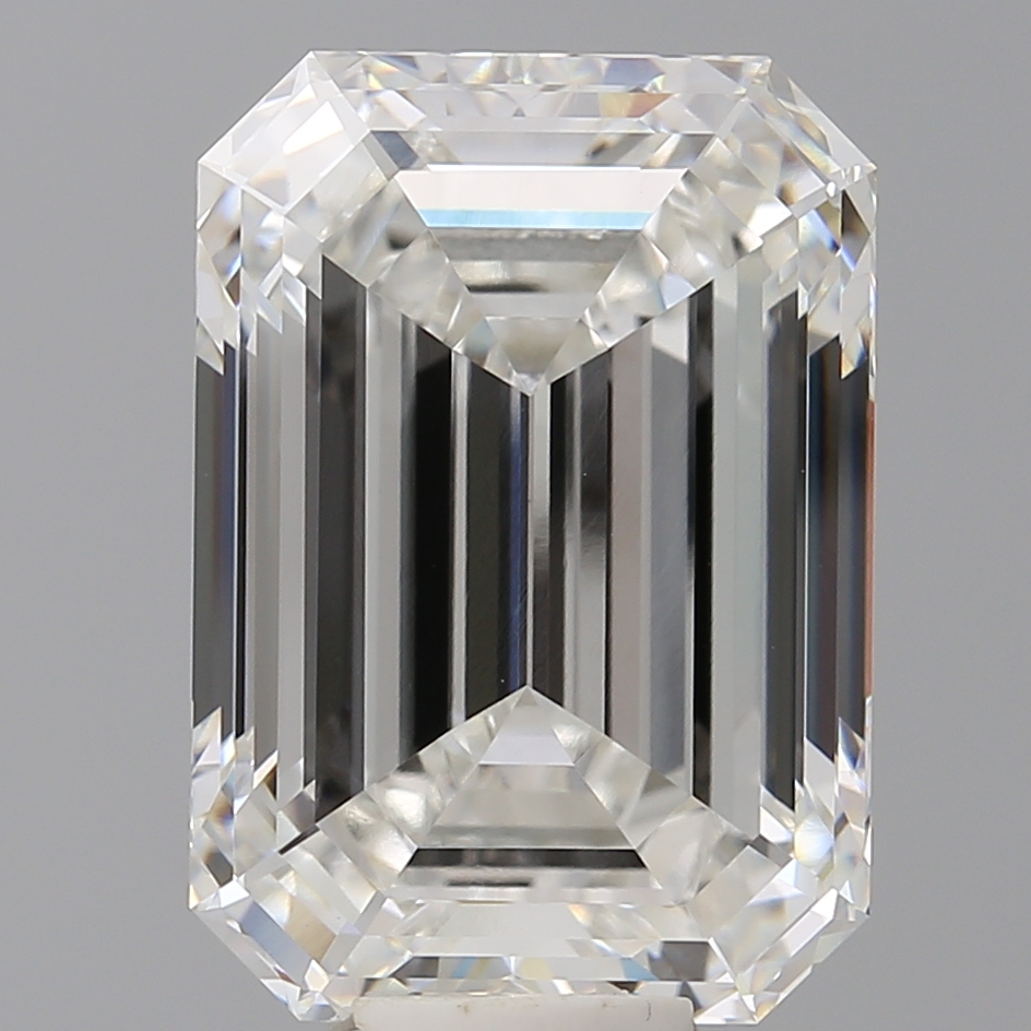 Emerald cut 12.1ct F VVS2