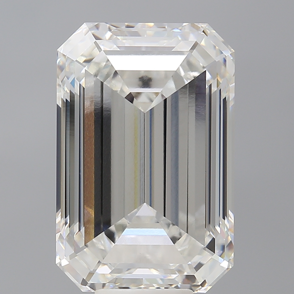 Emerald cut 12.1ct F VVS2