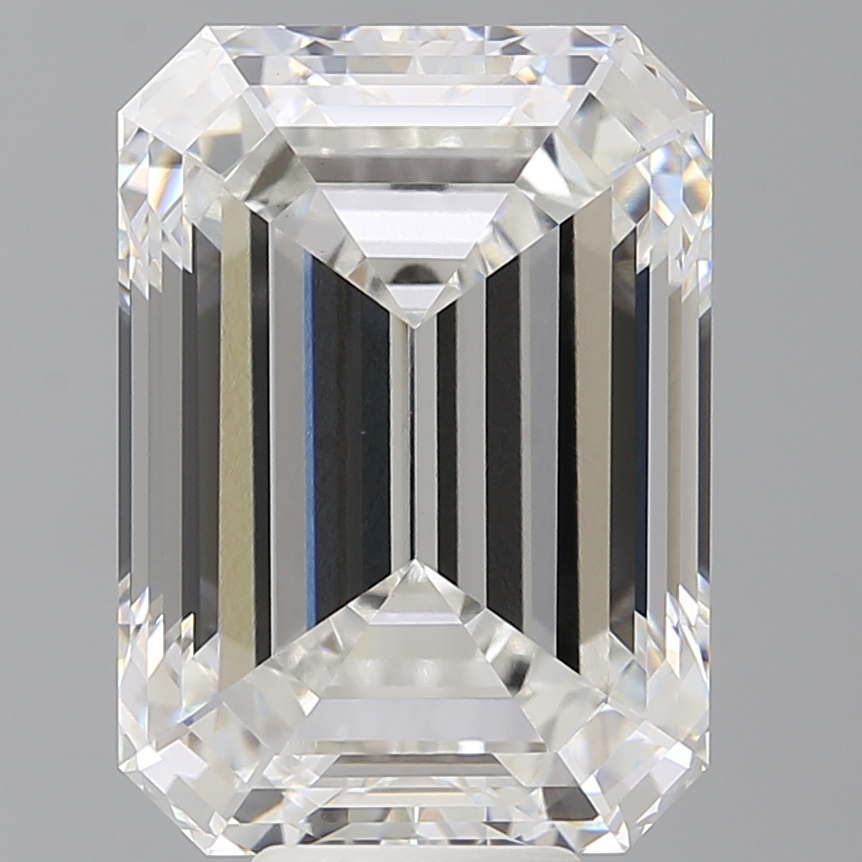 Emerald cut 10.6ct F VVS2