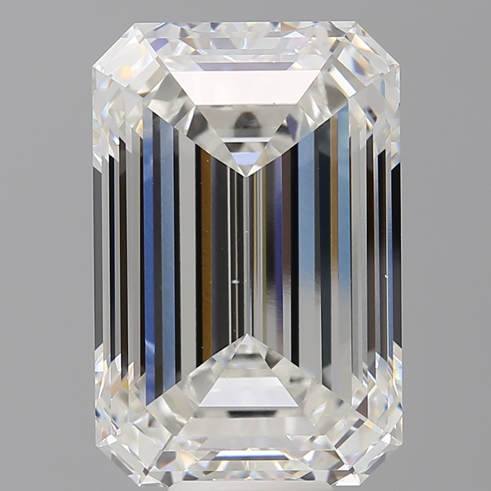 Emerald cut 12.6ct F VS1