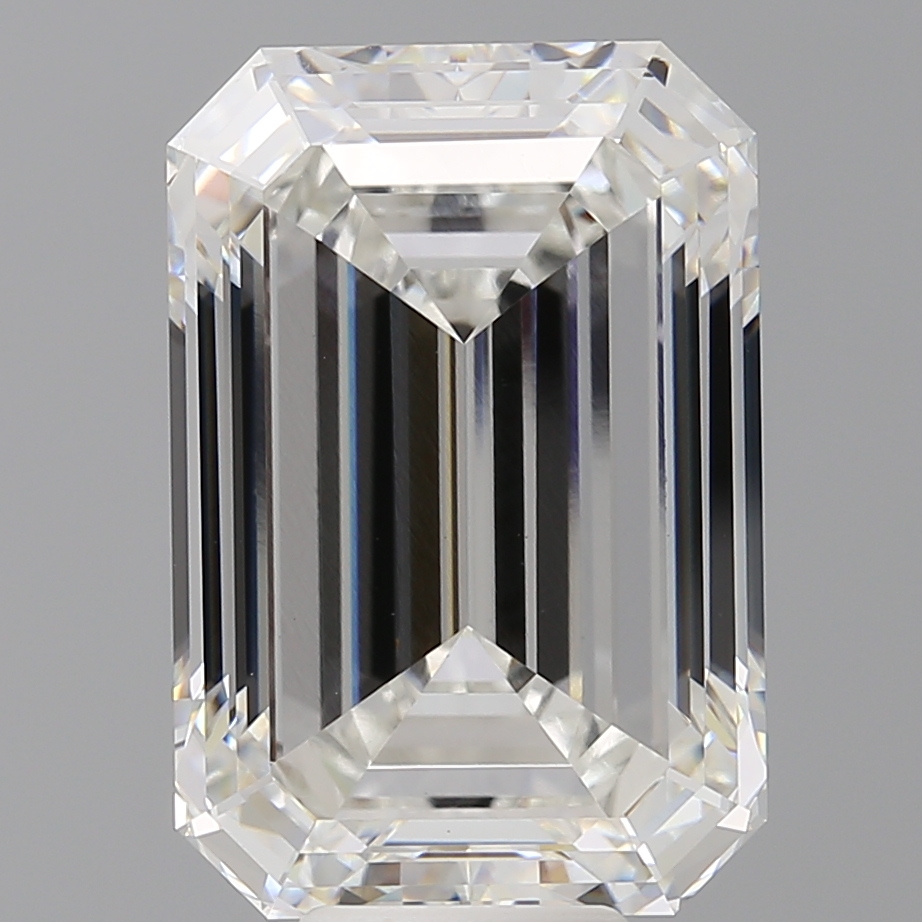Emerald cut 10.6ct F VVS2