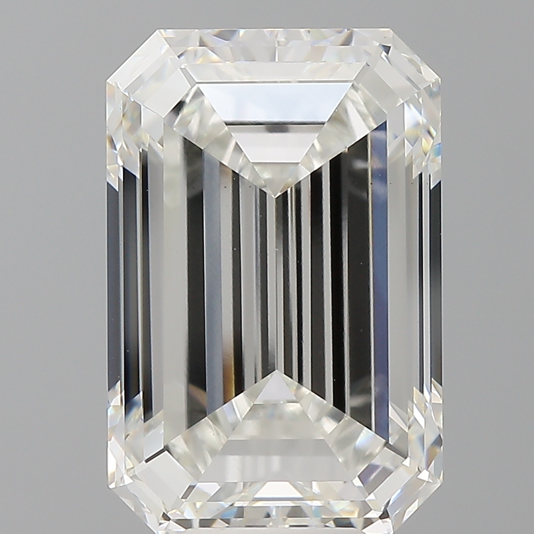 Emerald cut 10.1ct F VS1