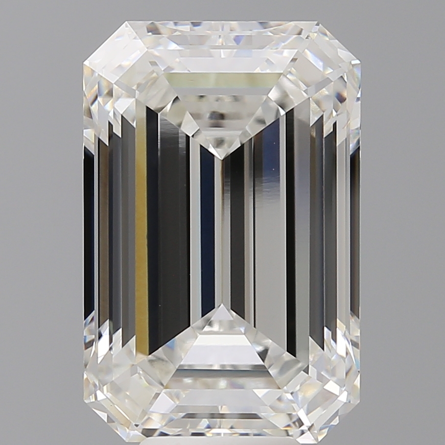 Emerald cut 10.1ct F VVS2