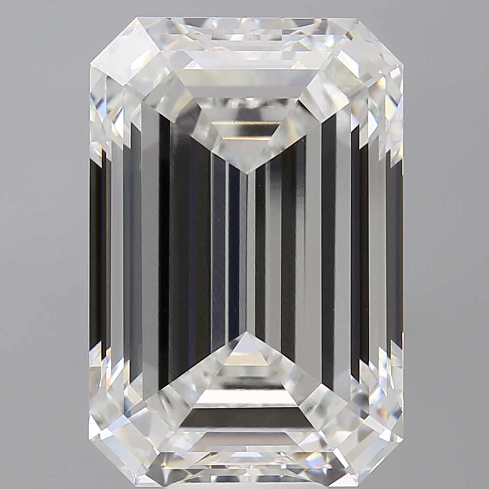 Emerald cut 12.6ct F VVS2