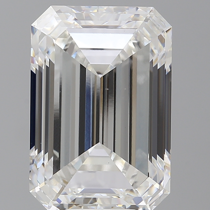 Emerald cut 10.6ct F VS1