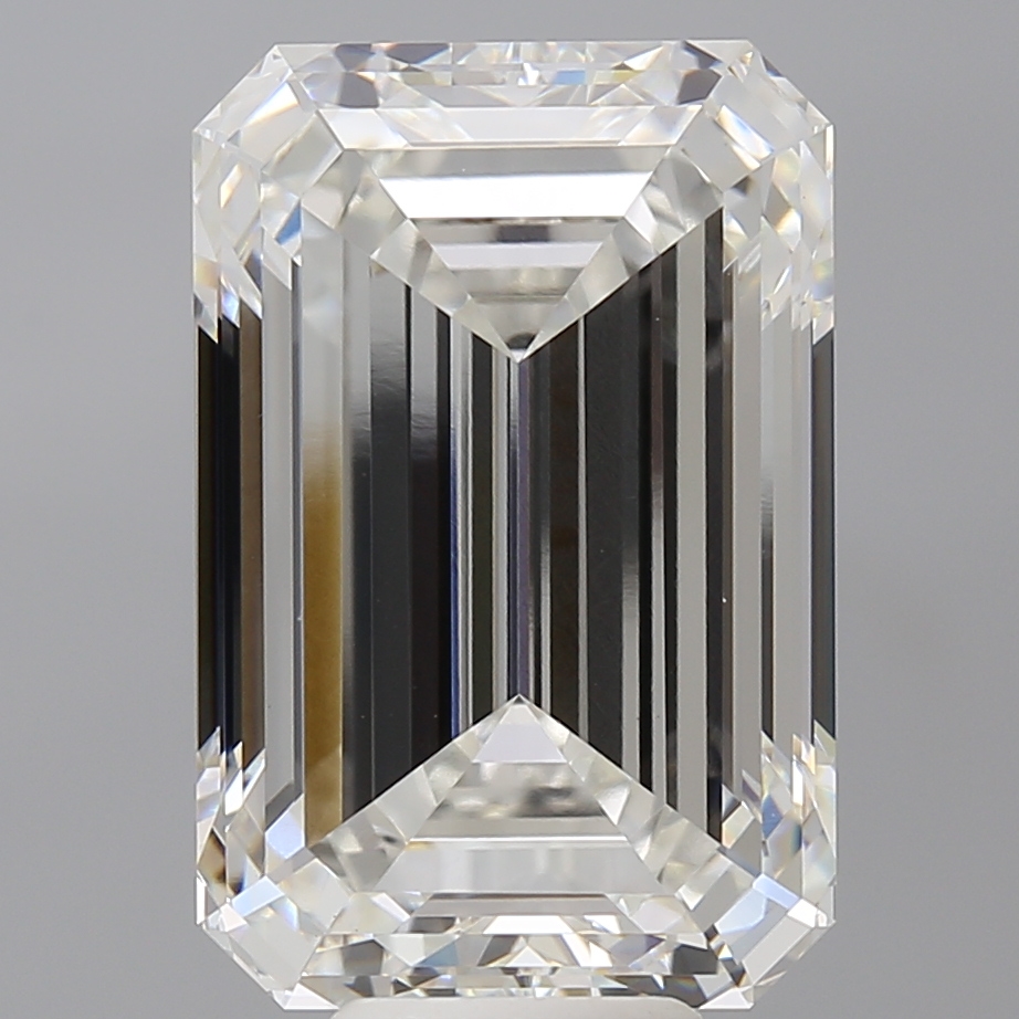 Emerald cut 10.6ct F VVS2