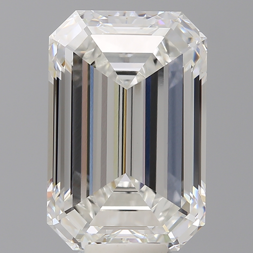 Emerald cut 12.1ct F VVS2