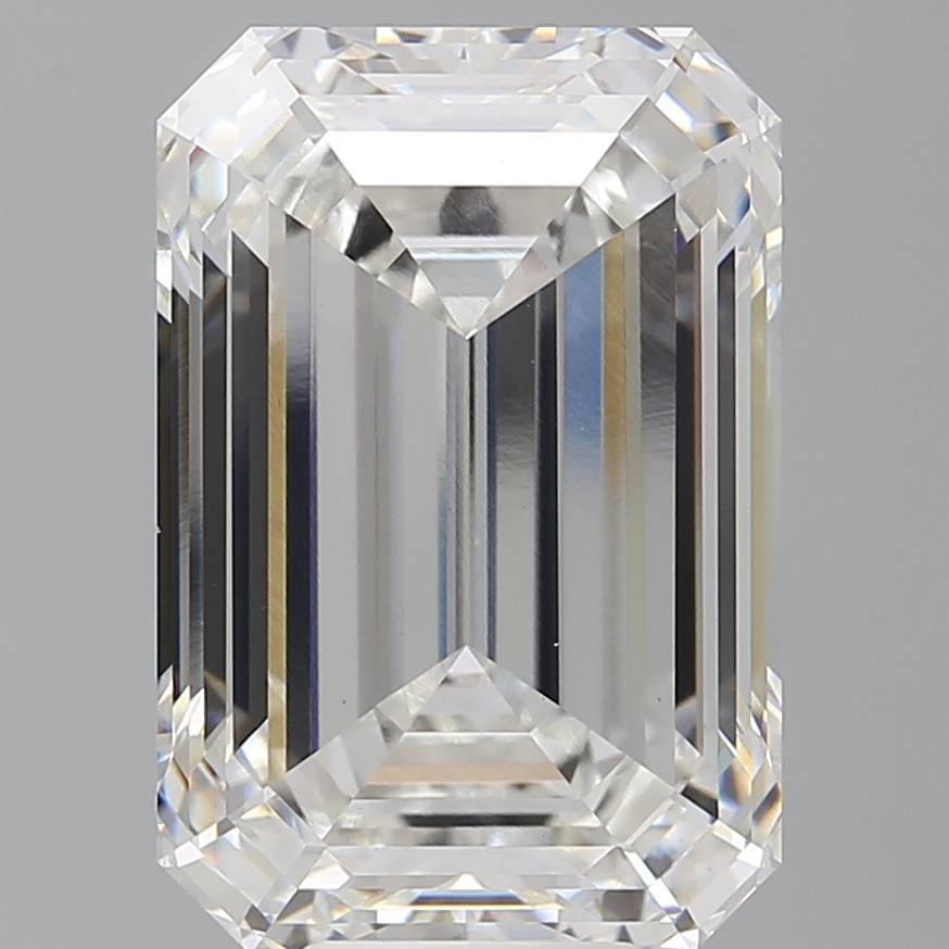 Emerald cut 10.1ct F VS1