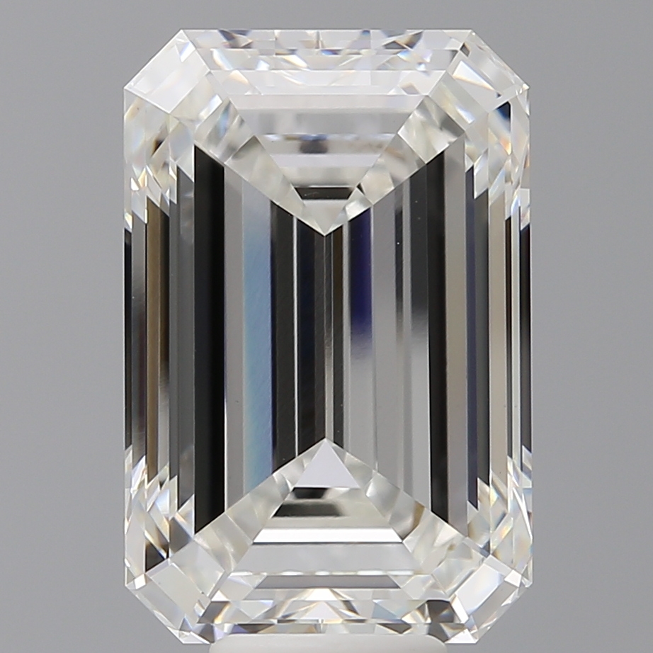 Emerald cut 10.6ct F VVS2
