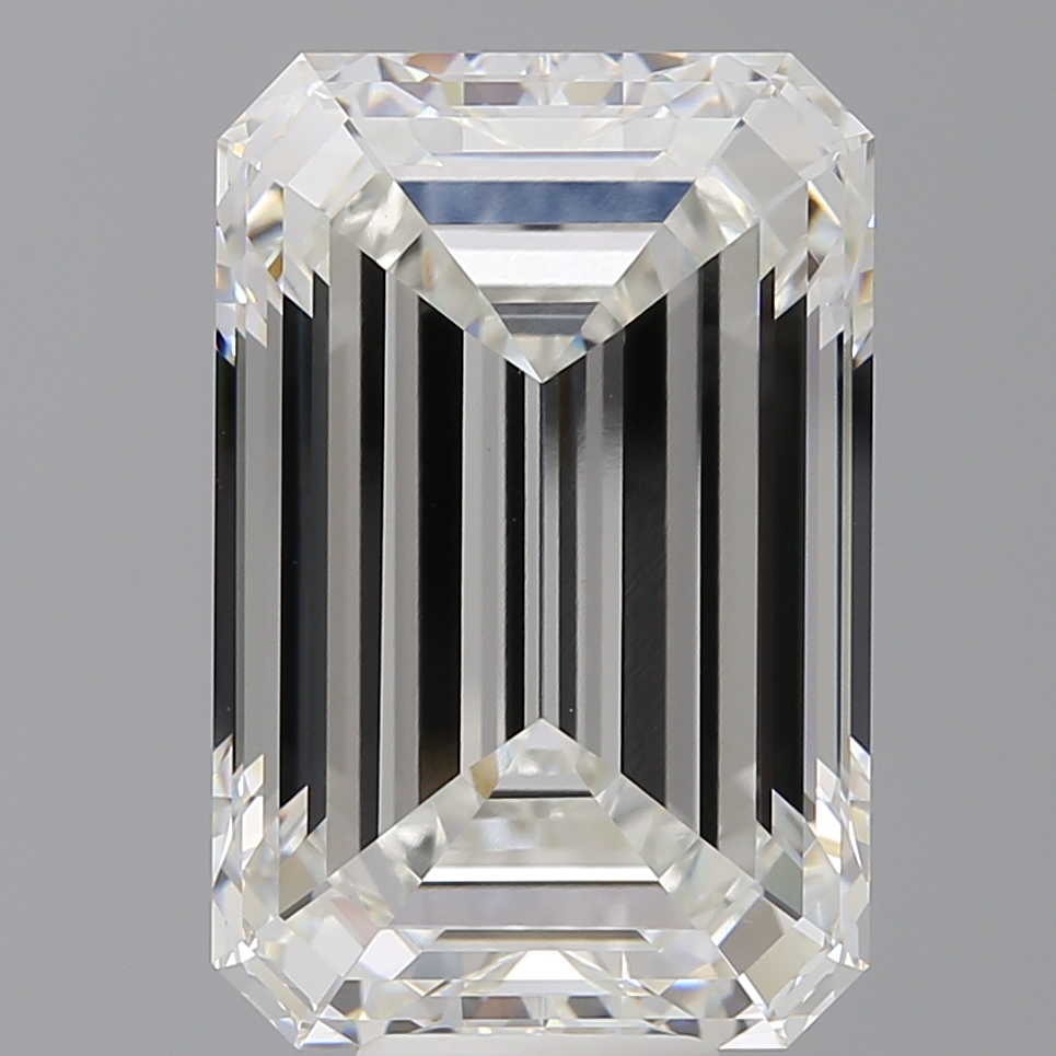 Emerald cut 12.1ct F VVS2