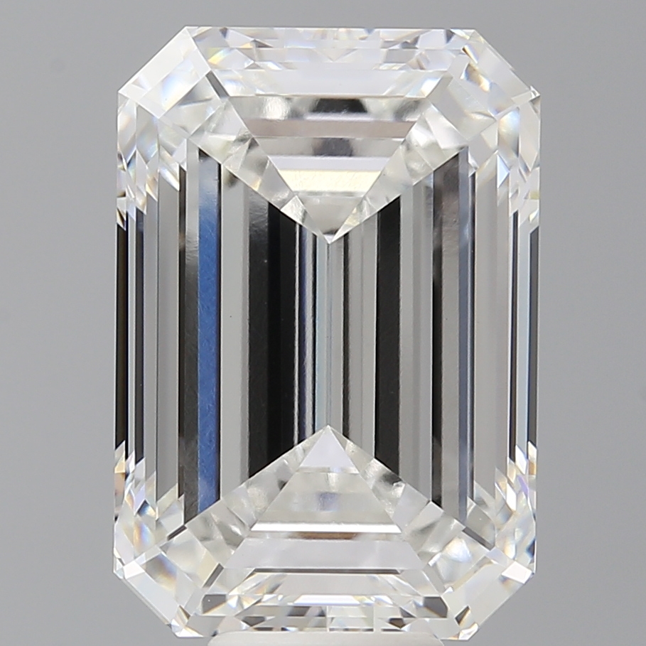Emerald cut 10.6ct F VVS2