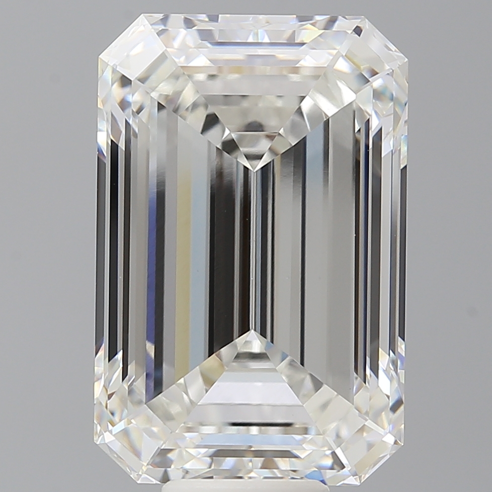 Emerald cut 12.6ct F VVS2