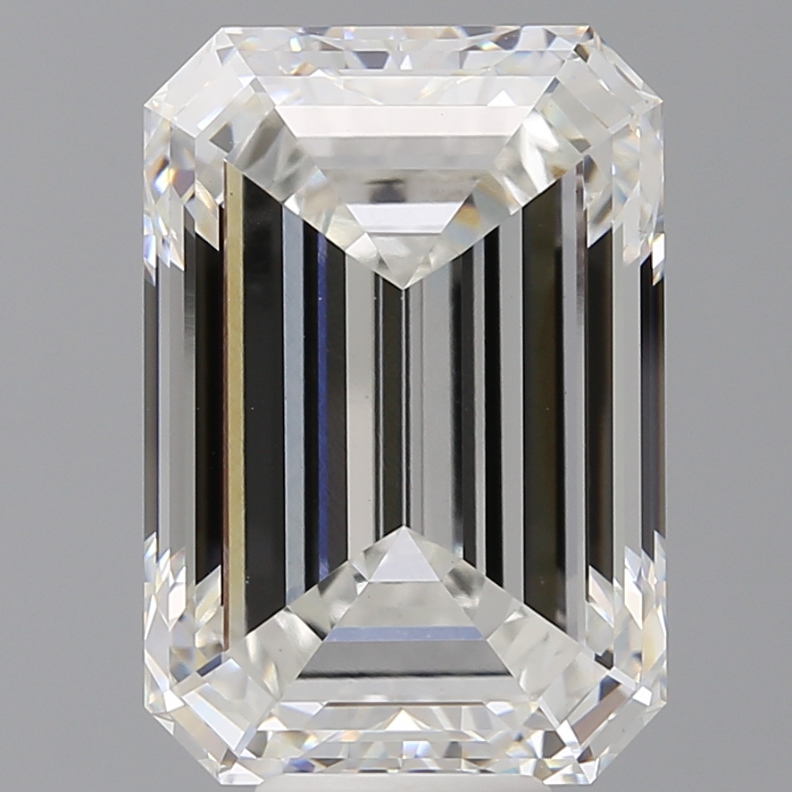 Emerald cut 10.6ct F VVS2