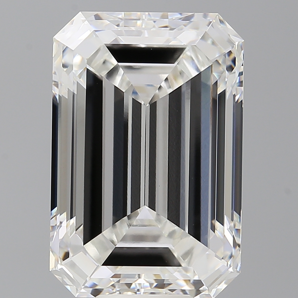 Emerald cut 12.1ct F VVS2