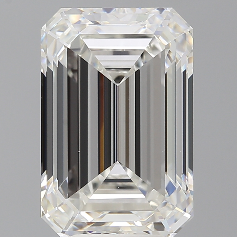 Emerald cut 7.53ct F VVS2