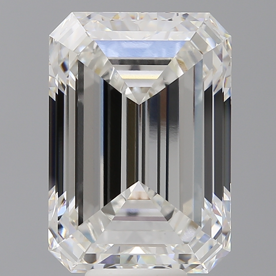 Emerald cut 10.6ct F VVS2