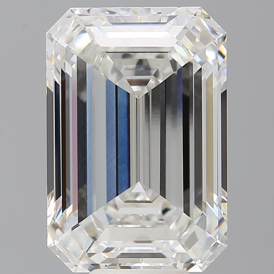 Emerald cut 10.6ct F VVS2