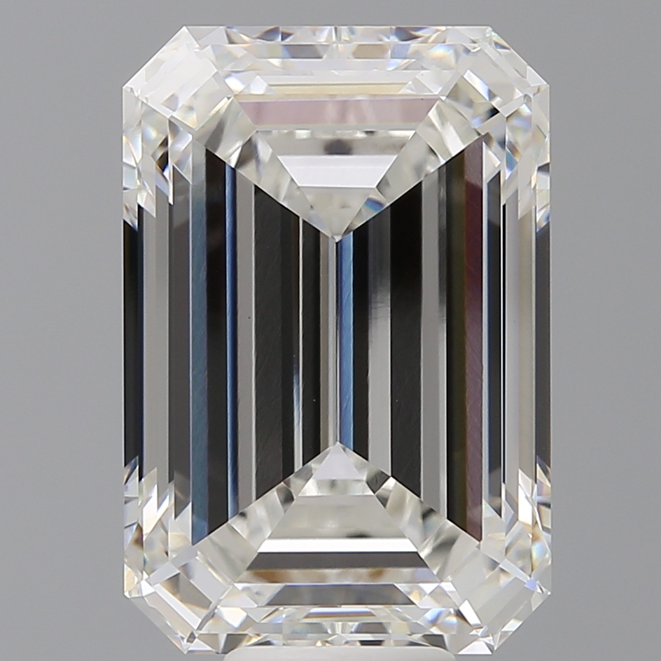Emerald cut 12.1ct F VVS2