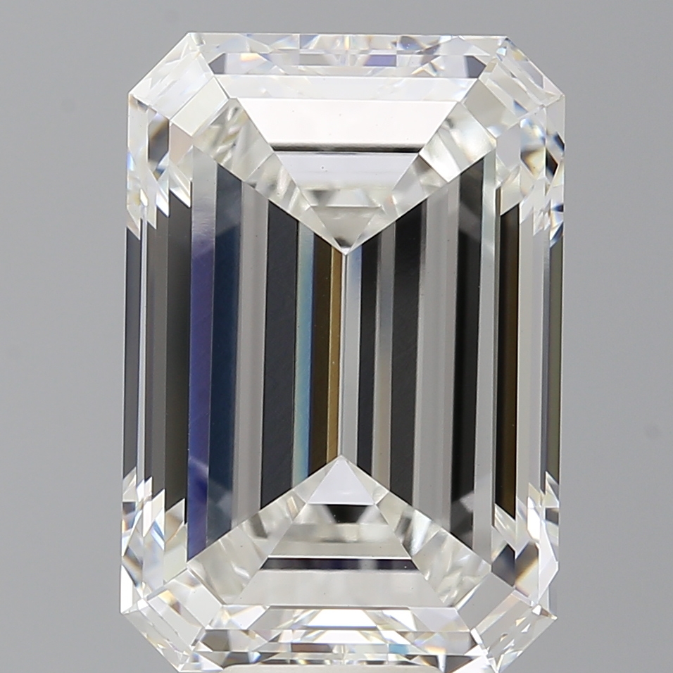 Emerald cut 12.1ct F VVS2