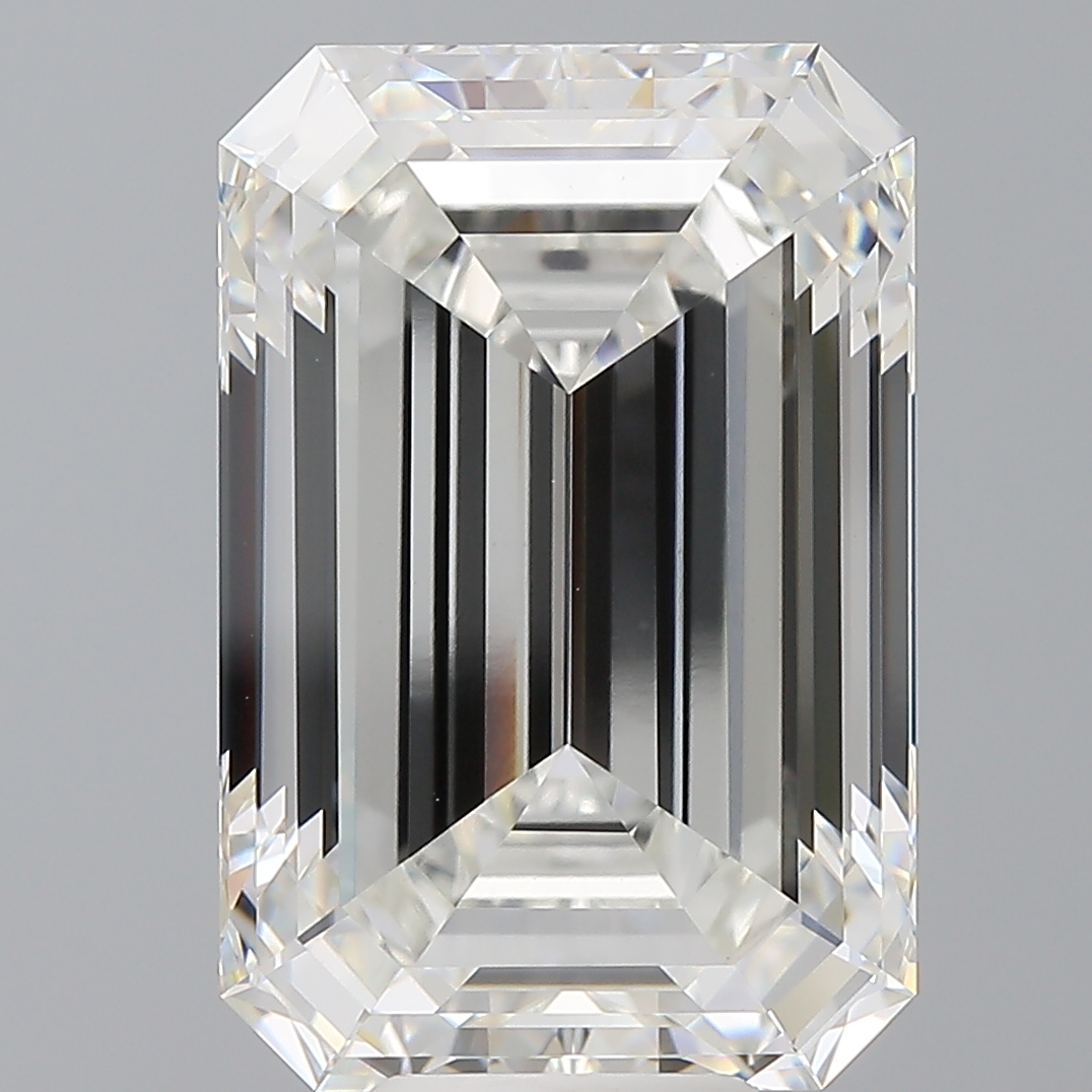 Emerald cut 10.6ct F VVS2