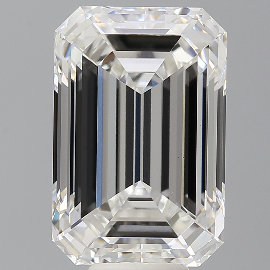 Emerald cut 10.1ct F VS1