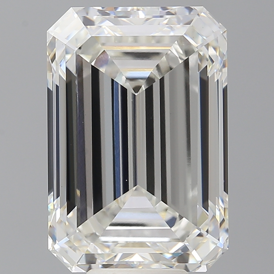 Emerald cut 10.4ct F VVS2
