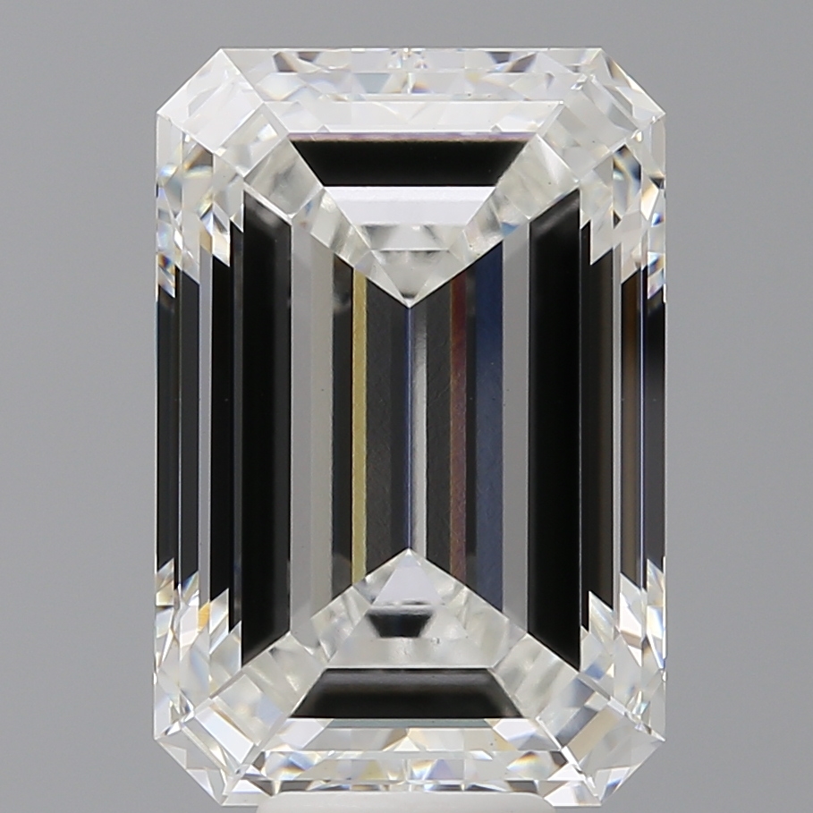Emerald cut 10.1ct F VS1