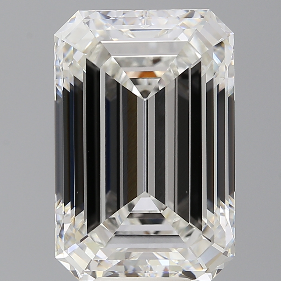 Emerald cut 10.6ct F VVS2