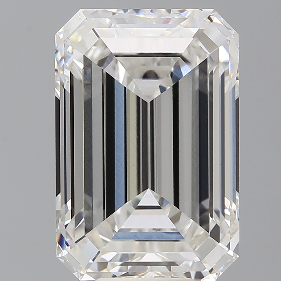 Emerald cut 10.6ct F VVS2