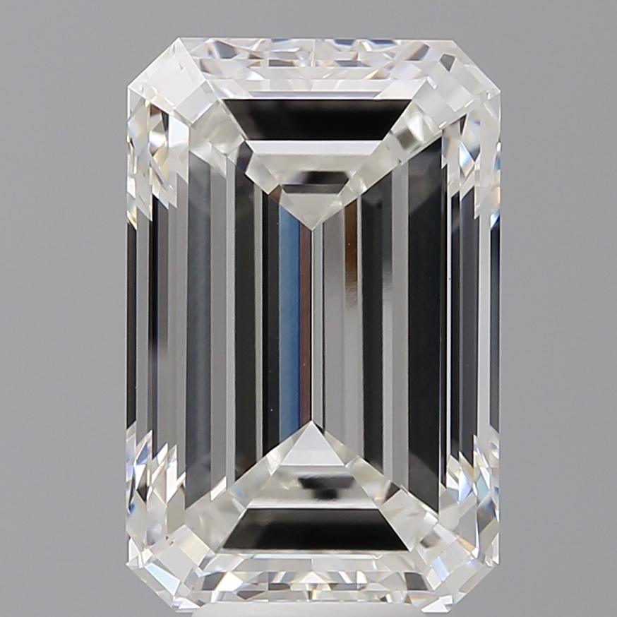 Emerald cut 8.55ct F VVS2