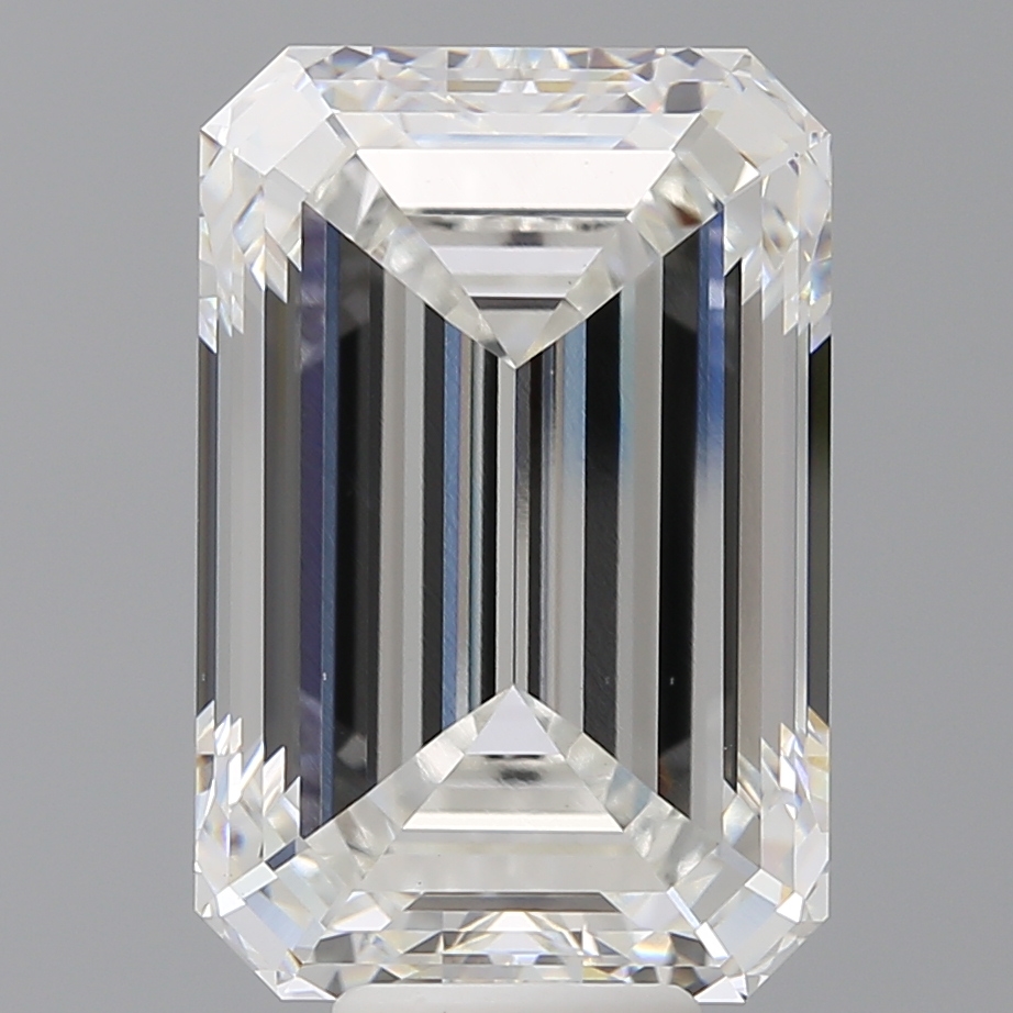 Emerald cut 10.6ct F VVS2