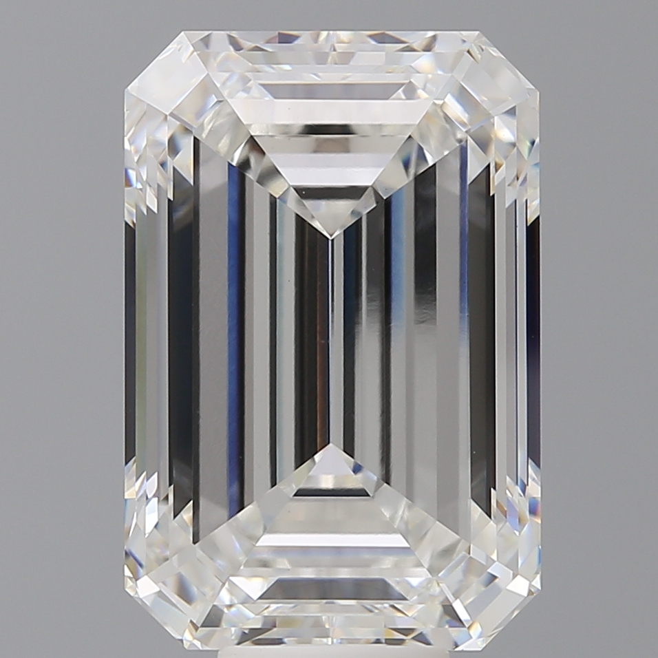 Emerald cut 12.1ct F VVS2