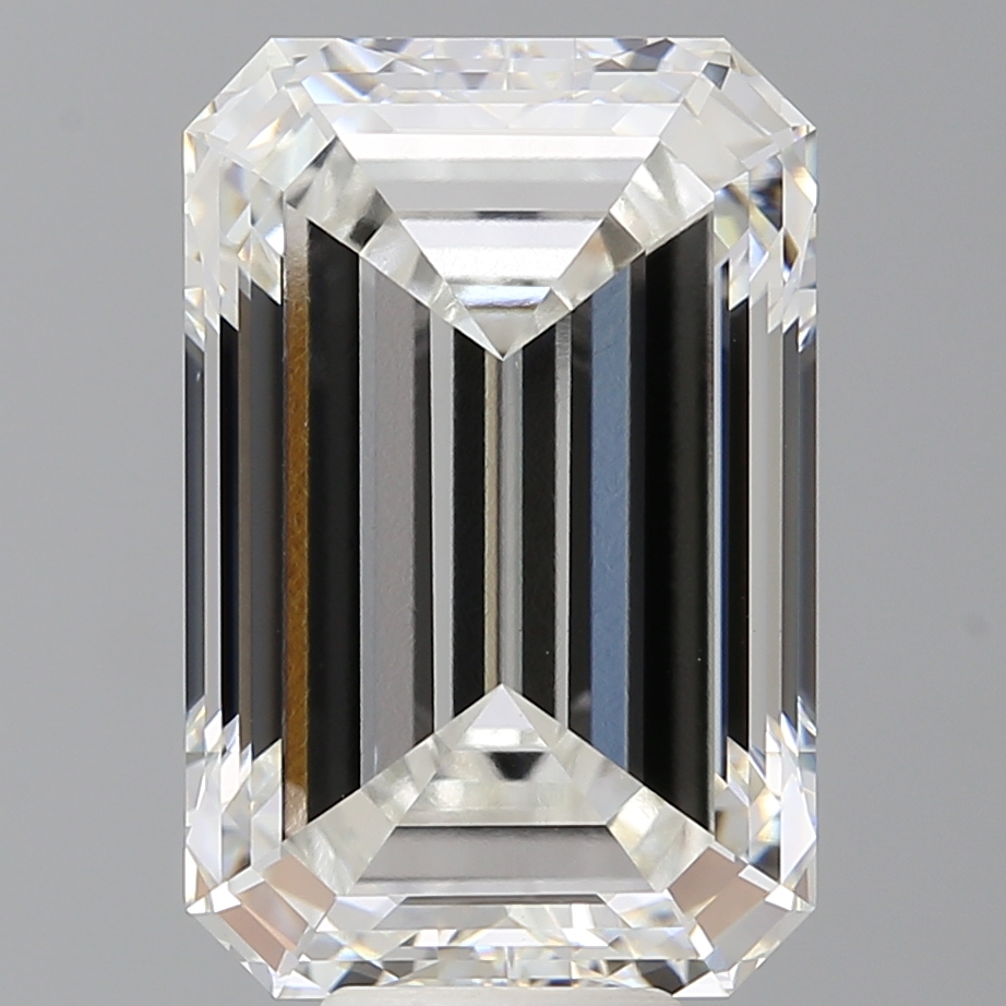 Emerald cut 10.6ct F VVS2