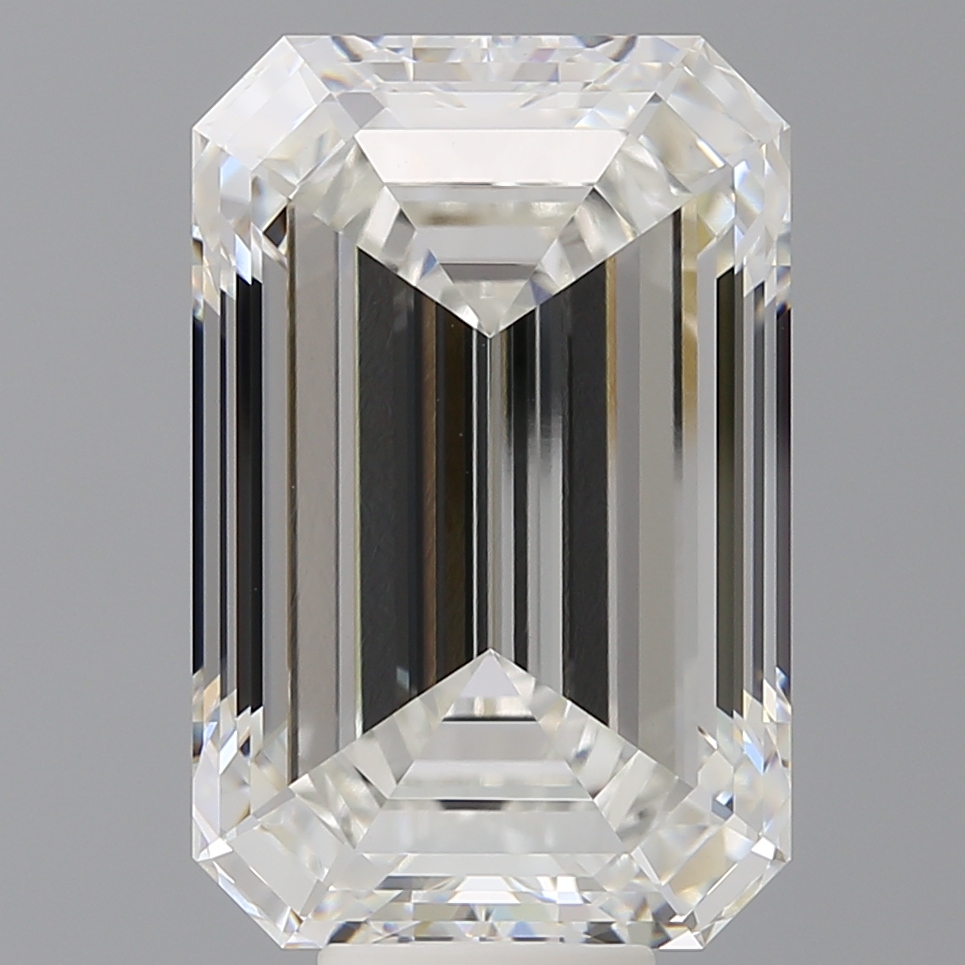 Emerald cut 12.1ct F VVS2