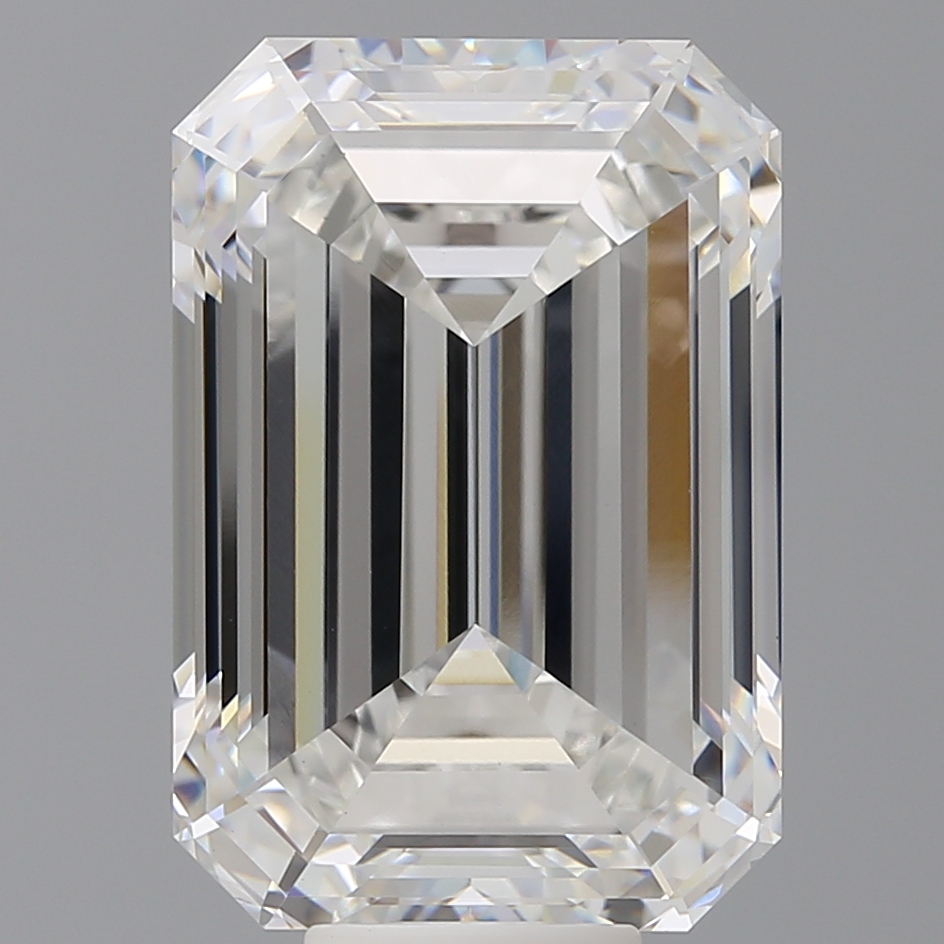 Emerald cut 12.1ct F VS1