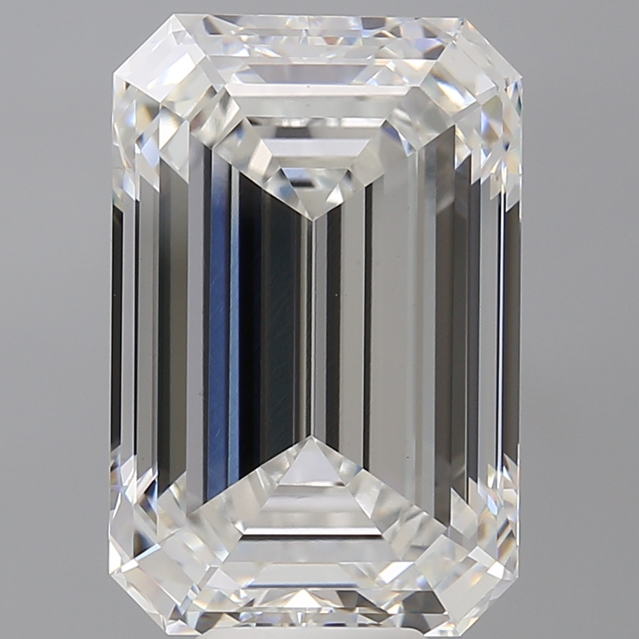 Emerald cut 10.6ct F VVS2